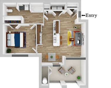 One Bedroom / One Bath*